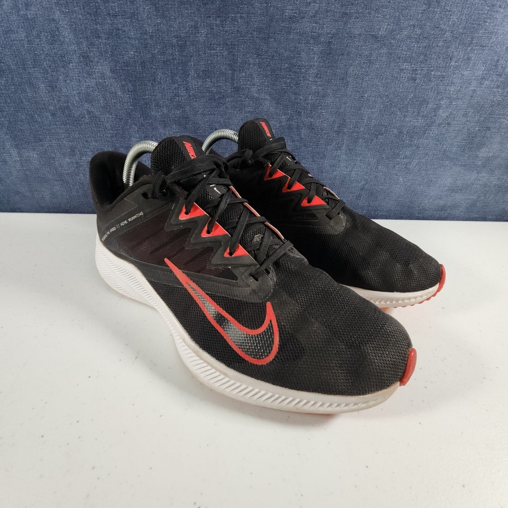 Nike Quest 3 Mens 10 Black Red CD0230-004 Athletic Running Sneakers Shoes